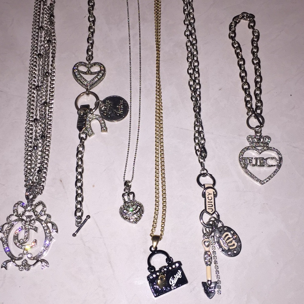 Bundle of fashion bracelets and necklaces